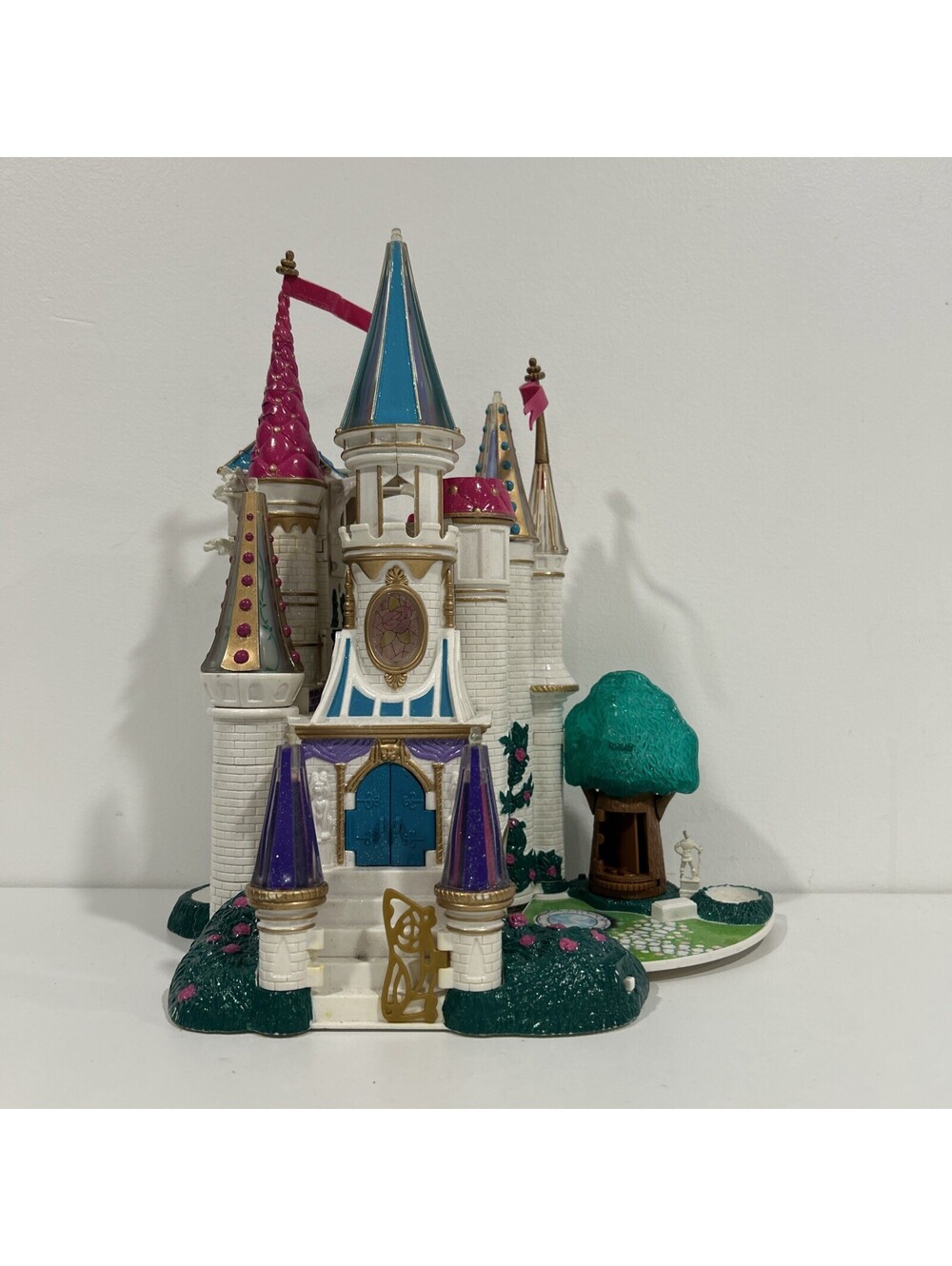 Vintage 1998 Disney Princess Castle Playset Beauty Beast Polly Pocket